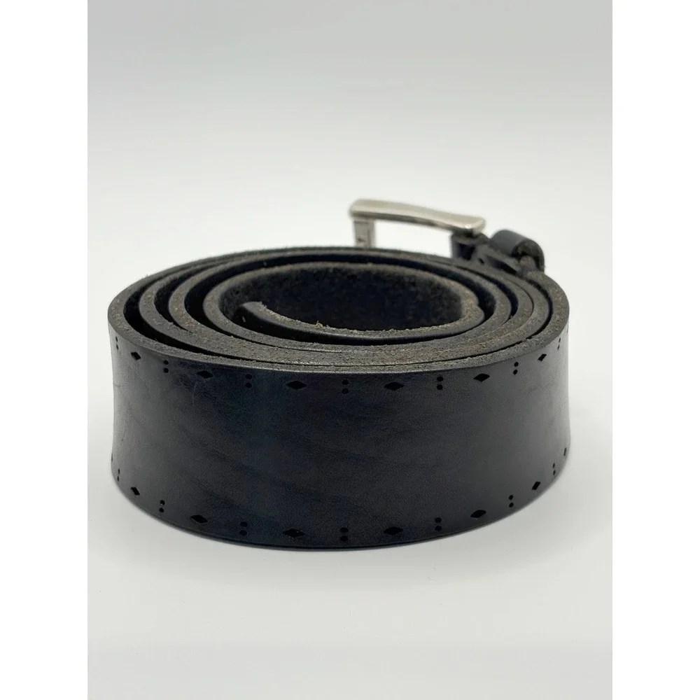 Martin Dingman Bridle Leather Belt Mens‎ 44 Black Made in USA Italian Buckle